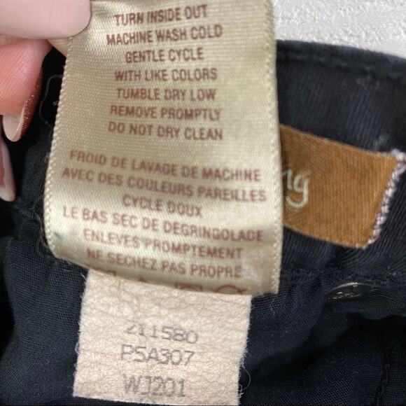 PAIGE Black Peg Skinny Jeans Low‎ Rise Size 27 - Picture 8 of 13